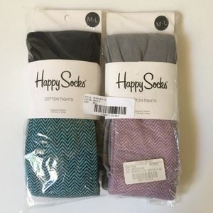 Happy Socks Cotton Chevron Tights M/L  NWT